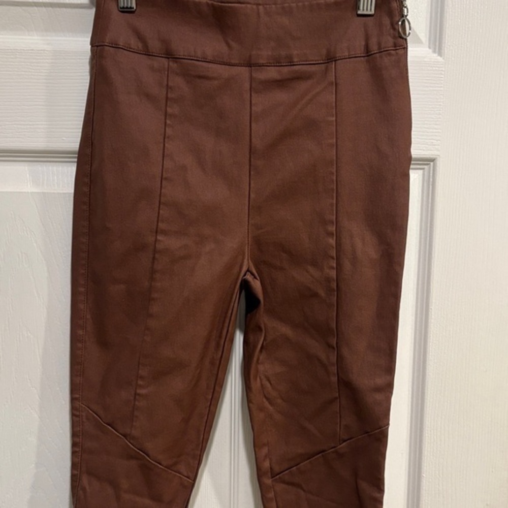 Chocolate Brand Rich Brown faux leather Leggings